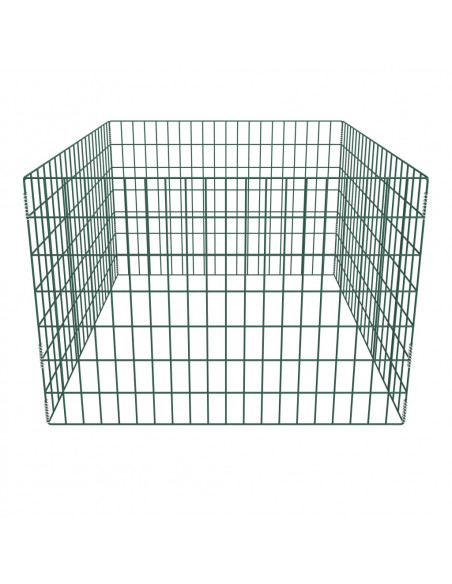 Compostiera da Giardino Quadrata a Rete 100 x 100 x 70 cm