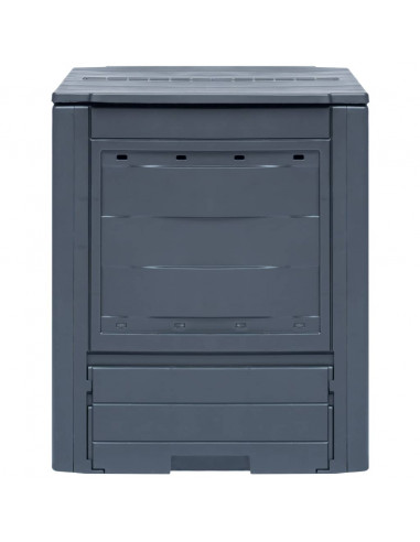 Compostiere per Giardino 3 pz Grigio 60x60x73 cm 780 L