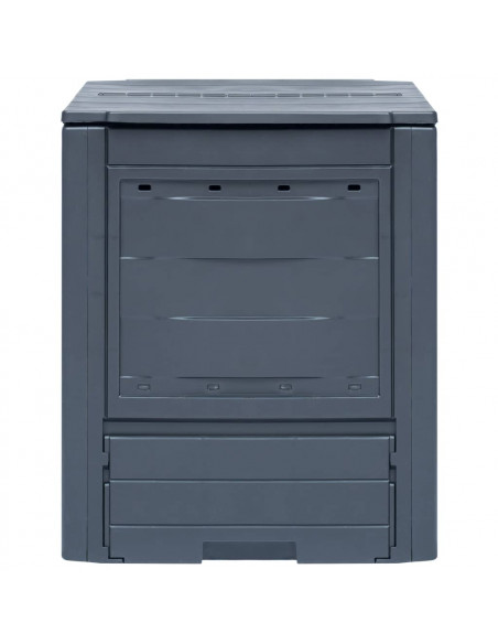 Compostiere per Giardino 3 pz Grigio 60x60x73 cm 780 L