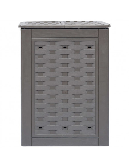 Compostiera Giardino Marrone 60x60x83 cm 300 L Rattan Plastica