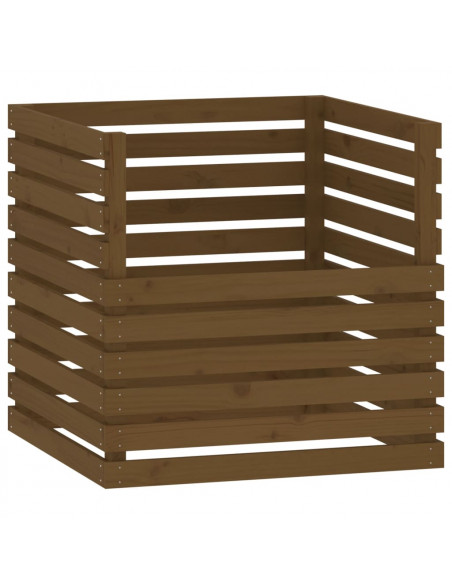 Compostiera Miele 80x80x78 cm in Legno Massello di Pino