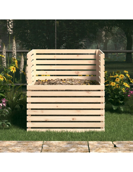 Compostiera 100x100x102 cm in Legno Massello di Pino