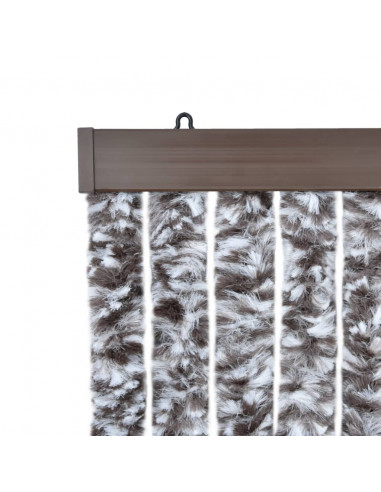 Zanzariera Marrone e Beige 56x185 cm Ciniglia
