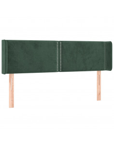 Testiera ad Orecchio Verde Scuro 147x16x78/88 cm in Velluto 2