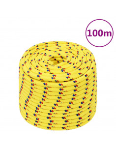 Corda Nautica Gialla 12 mm 100 m in Polipropilene 2