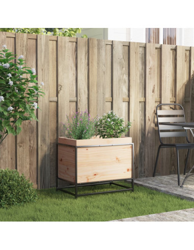 Fioriera da Giardino 60x40x50 cm in Legno Massello di Pino