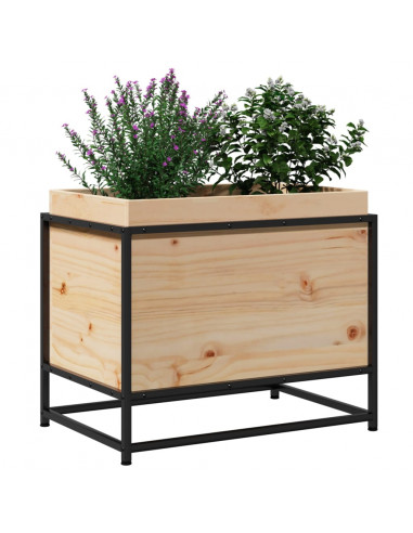 Fioriera da Giardino 60x40x50 cm in Legno Massello di Pino