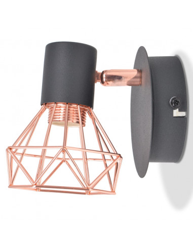 Applique 2 pz con 2 Lampadine a LED a Incandescenza 8 W