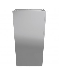 Fioriere da Giardino 2 pz 45x45x75 cm in Acciaio Zincato 2