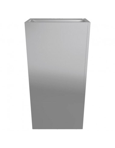 Fioriere da Giardino 2 pz 45x45x75 cm in Acciaio Zincato