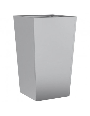 Fioriere da Giardino 2 pz 45x45x75 cm in Acciaio Zincato