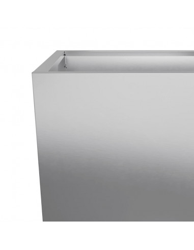 Fioriere da Giardino 2 pz 45x45x75 cm in Acciaio Zincato