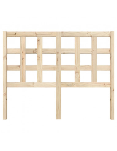 Testiera Letto 125,5x4x100 cm in Legno Massello di Pino