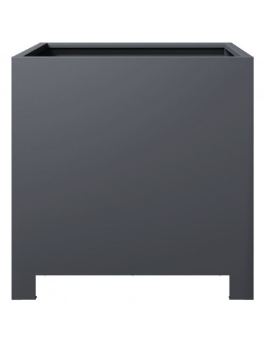 Fioriera da Giardino Antracite 40x40x40 cm in Acciaio