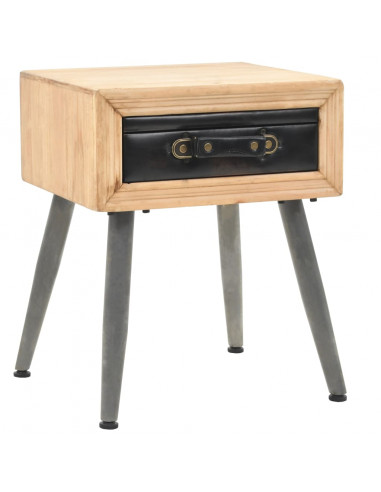 Comodino in Legno Massello di Abete 43x38x50 cm