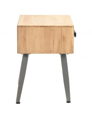 Comodino in Legno Massello di Abete 43x38x50 cm