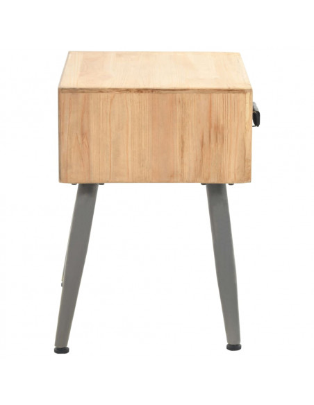 Comodino in Legno Massello di Abete 43x38x50 cm