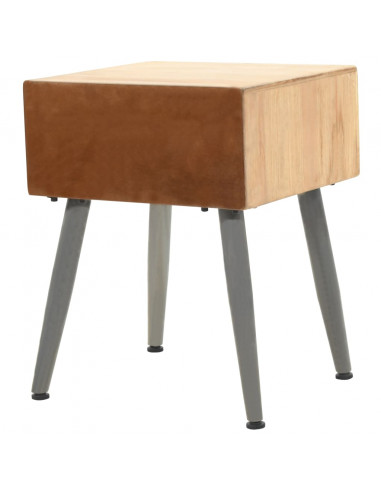 Comodino in Legno Massello di Abete 43x38x50 cm