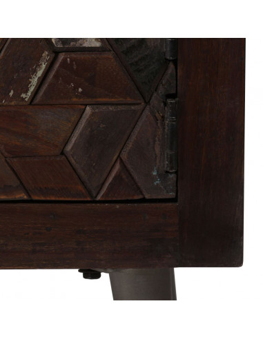 Comodino in Legno Massello di Recupero 40x30x50 cm