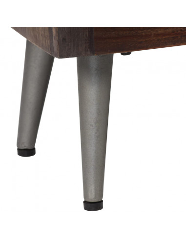 Comodino in Legno Massello di Recupero 40x30x50 cm