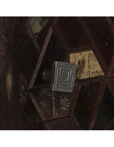 Comodino in Legno Massello di Recupero 40x30x50 cm