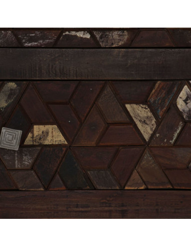 Comodino in Legno Massello di Recupero 40x30x50 cm