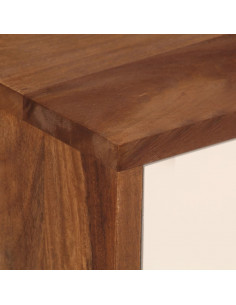 Comodino in Legno Massello di Sheesham 45x30x45 cm 2