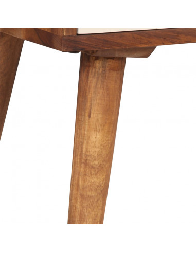 Comodino in Legno Massello di Sheesham 45x30x45 cm