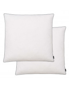 Cuscini 2 pz Imbottitura Leggera Mix di Piume 80x80 cm Bianchi