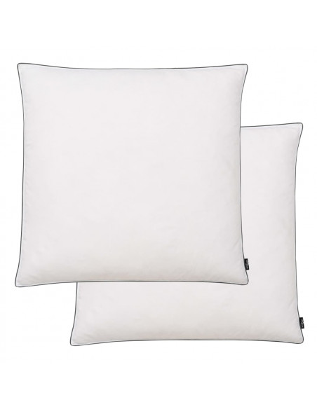 Cuscini 2 pz Imbottitura Leggera Mix di Piume 80x80 cm Bianchi