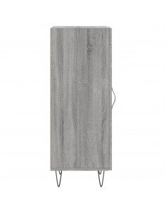 Credenza Grigio Sonoma 34,5x34x90 cm in Legno Multistrato 2