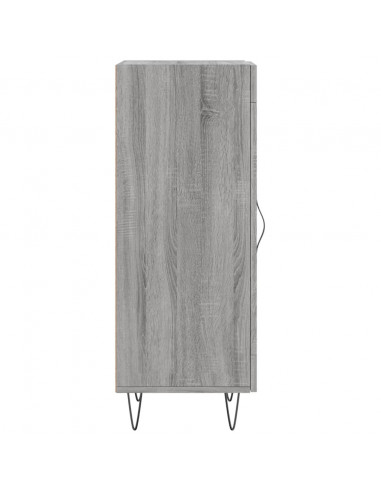 Credenza Grigio Sonoma 34,5x34x90 cm in Legno Multistrato