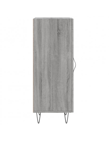 Credenza Grigio Sonoma 34,5x34x90 cm in Legno Multistrato