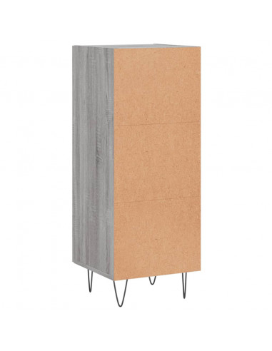Credenza Grigio Sonoma 34,5x34x90 cm in Legno Multistrato