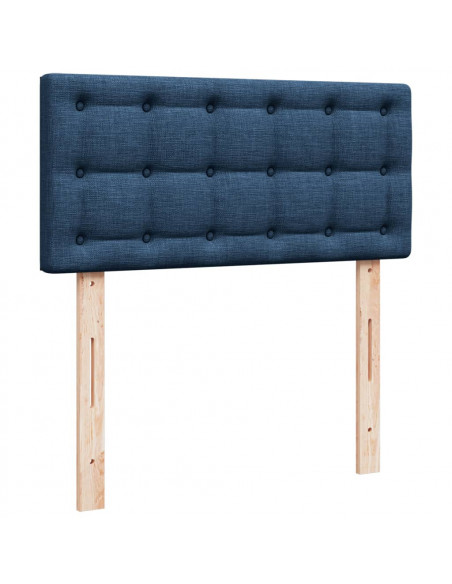 Giroletto a Molle con Materasso Blu 90x190 cm in Tessuto