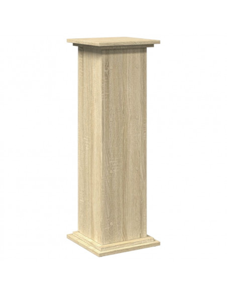Espositore con Portaoggetti Rovere Sonoma 31x30x90cm Truciolato