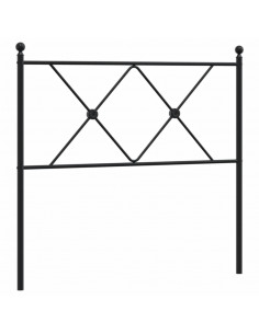 Testiera in Metallo Nero 90 cm 2