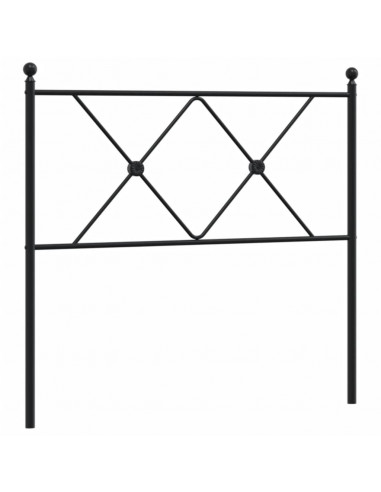 Testiera in Metallo Nero 90 cm