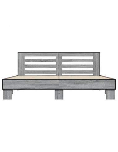 Giroletto Grigio Sonoma 200x200 cm in Legno Multistrato Metallo