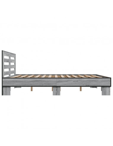 Giroletto Grigio Sonoma 200x200 cm in Legno Multistrato Metallo