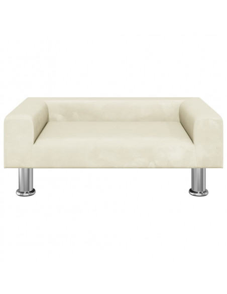 Divano per Bambini Crema 70x45x26,5 cm in Velluto