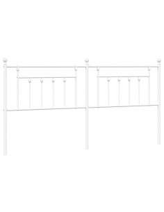 Testiera in Metallo Bianco 200 cm 2