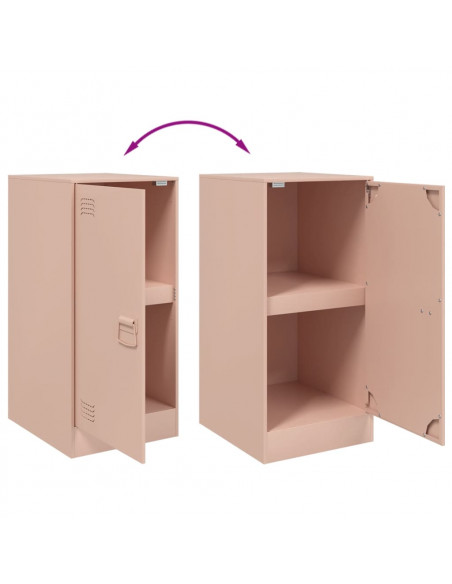 Credenza Rosa 34,5x39x73 cm in Acciaio