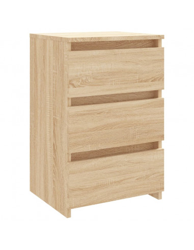 Comodino Rovere Sonoma 40x35x62,5 cm in Legno Multistrato