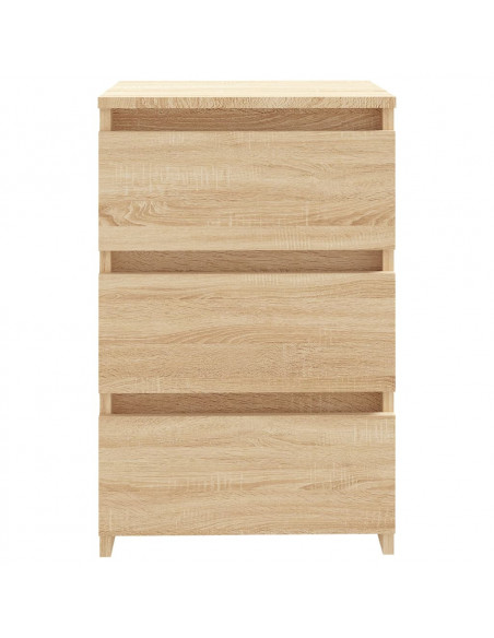 Comodino Rovere Sonoma 40x35x62,5 cm in Legno Multistrato