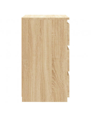Comodino Rovere Sonoma 40x35x62,5 cm in Legno Multistrato