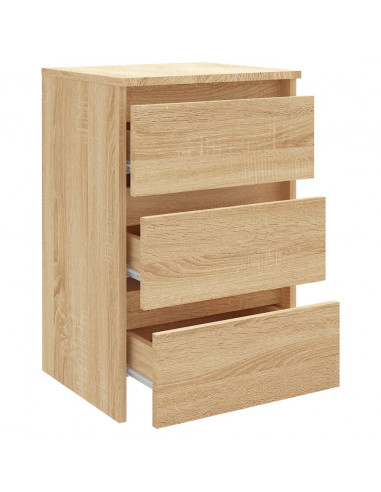 Comodino Rovere Sonoma 40x35x62,5 cm in Legno Multistrato