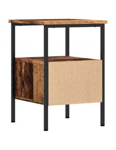 Comodini Legno Antico 2 pz 34x36x50 cm in Legno Multistrato