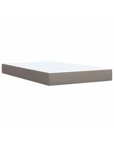 Giroletto a Molle con Materasso Tortora 120x200 cm in Tessuto
