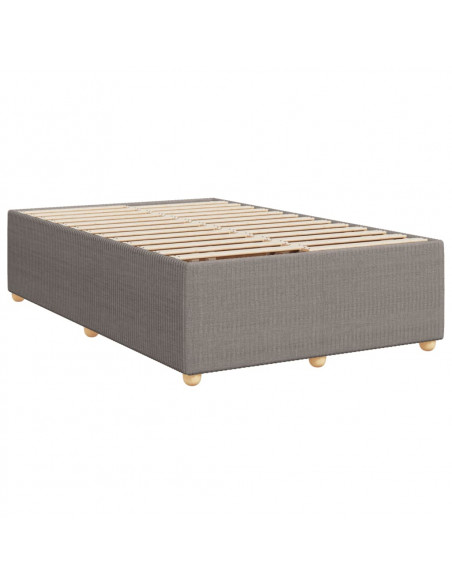 Giroletto a Molle con Materasso Tortora 120x200 cm in Tessuto